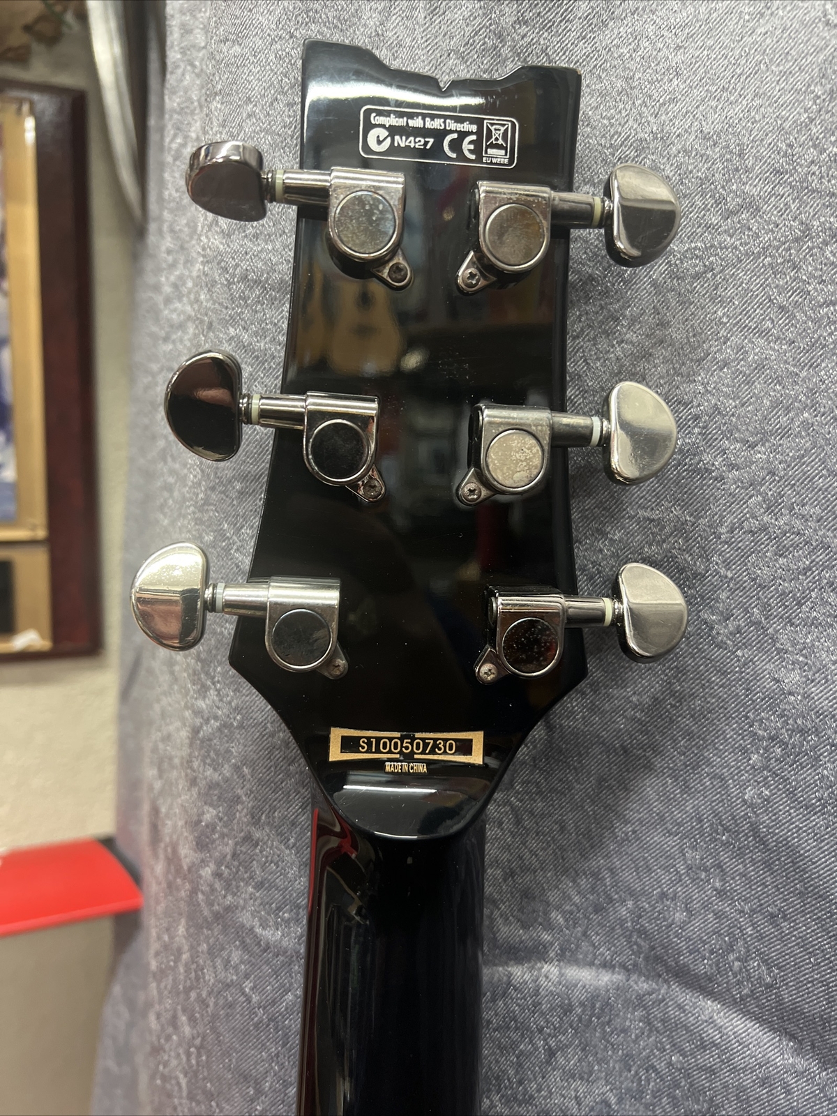 Ibanez N427 Single Cutaway 6 String Electric Guitar Black/Silver