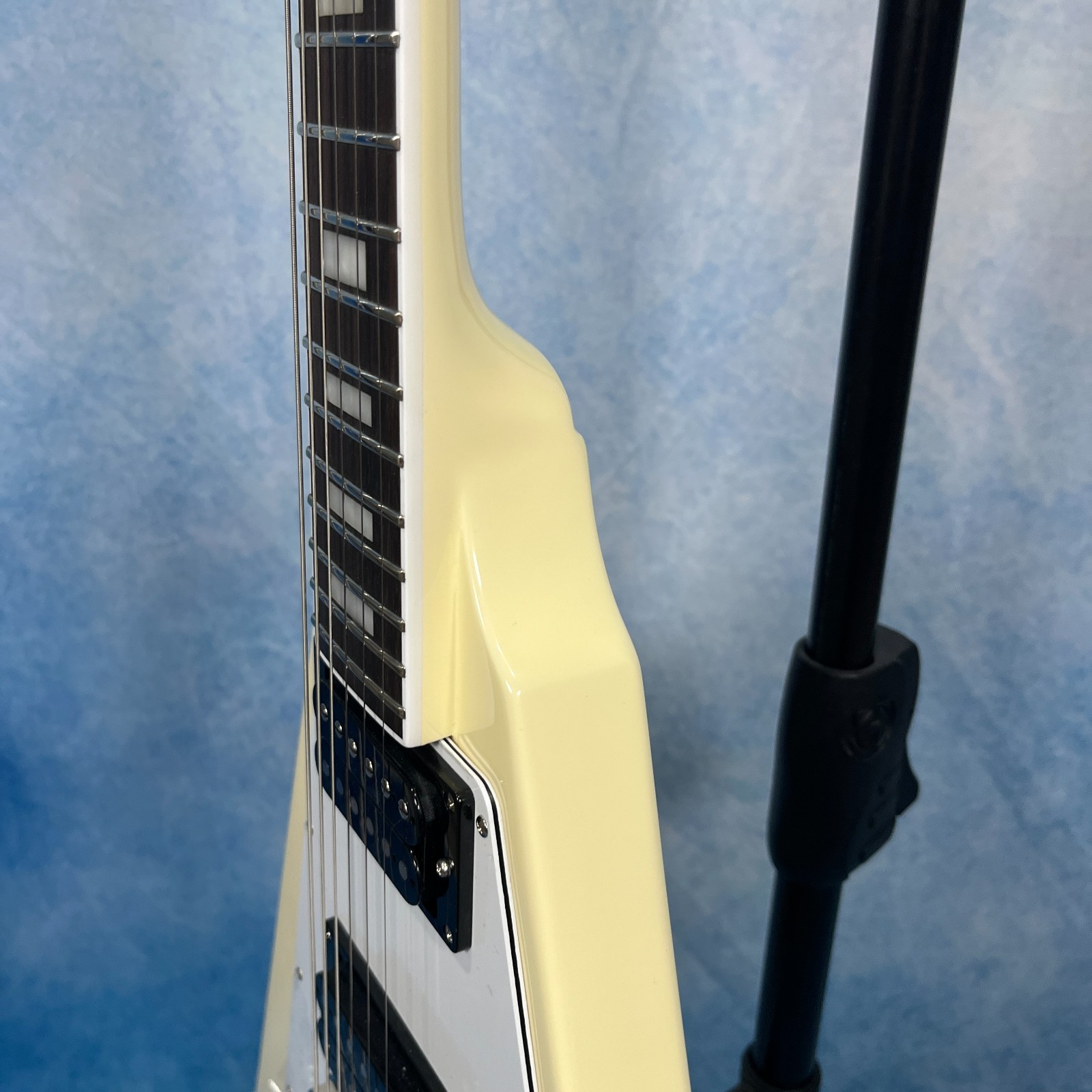 Edwards E-FV-LTD Flying V Type Vintage White Electric Guitar Form Japan