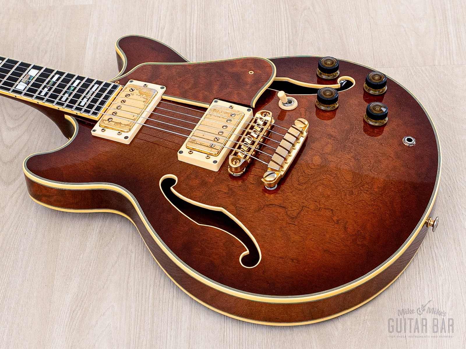 1990 Ibanez Artstar AM200 Burl Mahogany Vintage Semi-Hollow Guitar