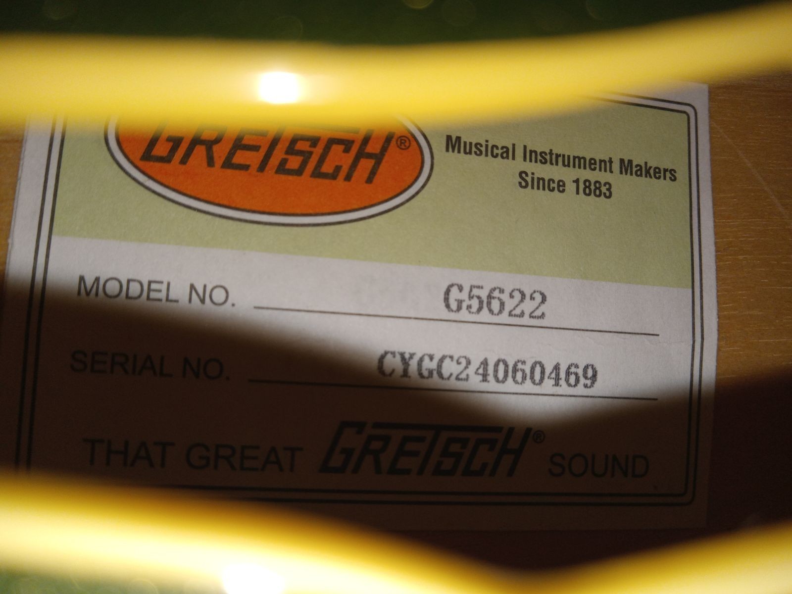 Gretsch G5622 Electromatic Semi-Hollow Guitar serial CYGC24060496 – Olive