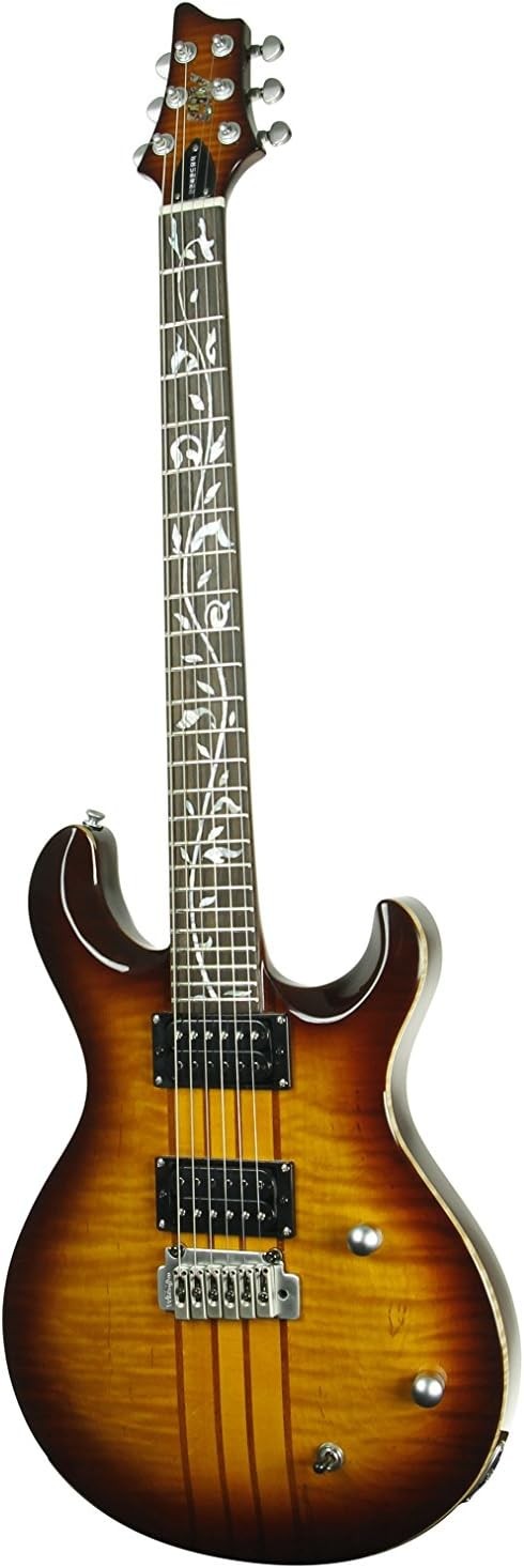 IYV Electric Guitar Tobacco Sunburst Mahogany Body Vine Fret Inlay IP-300-TSB