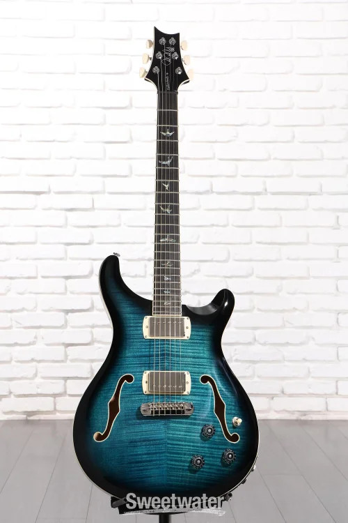 PRS SE Hollowbody II Piezo Electric Guitar – Peacock Blue
