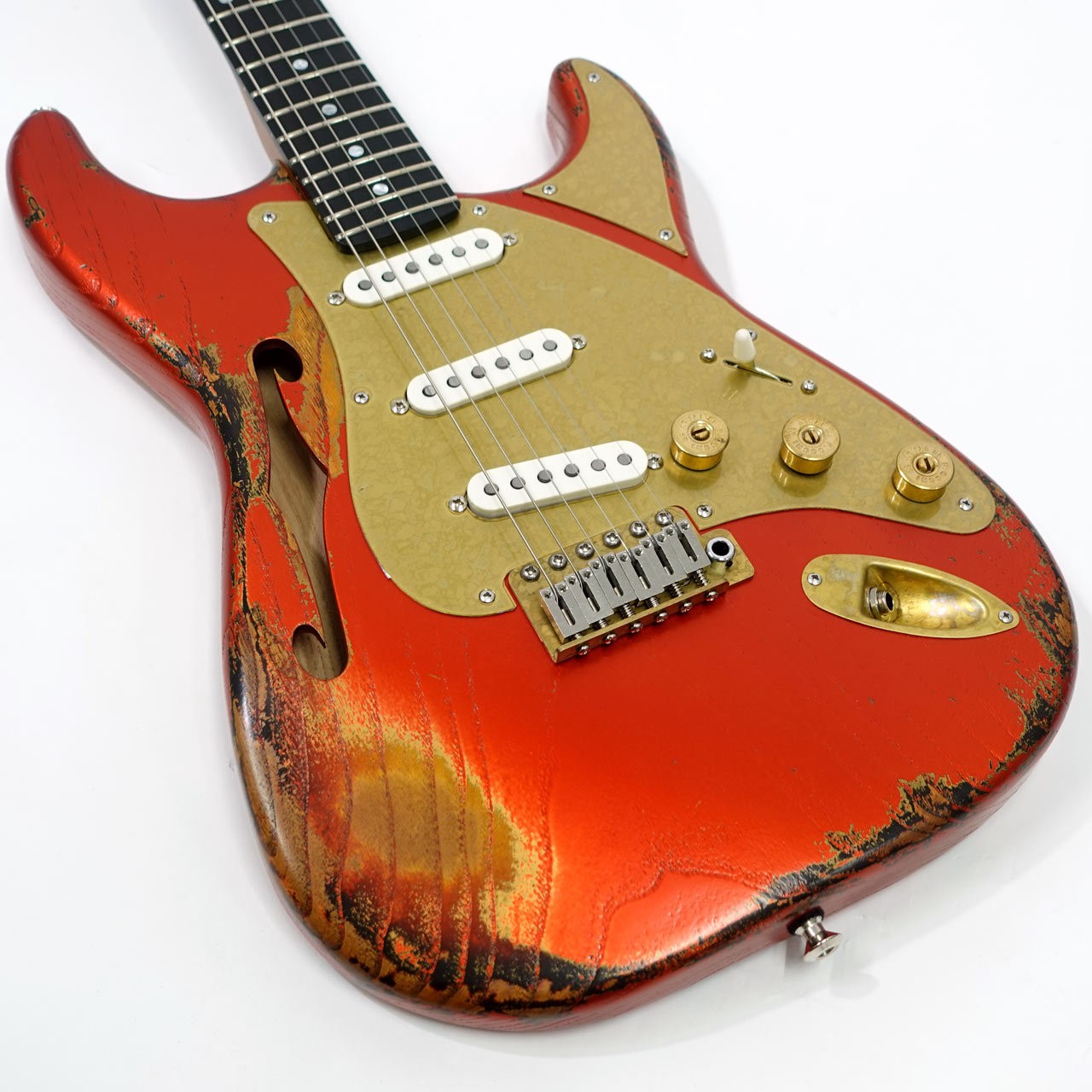 Paoletti Guitars Alfa Lounge SSS Electric Guitar Sunburst Used
