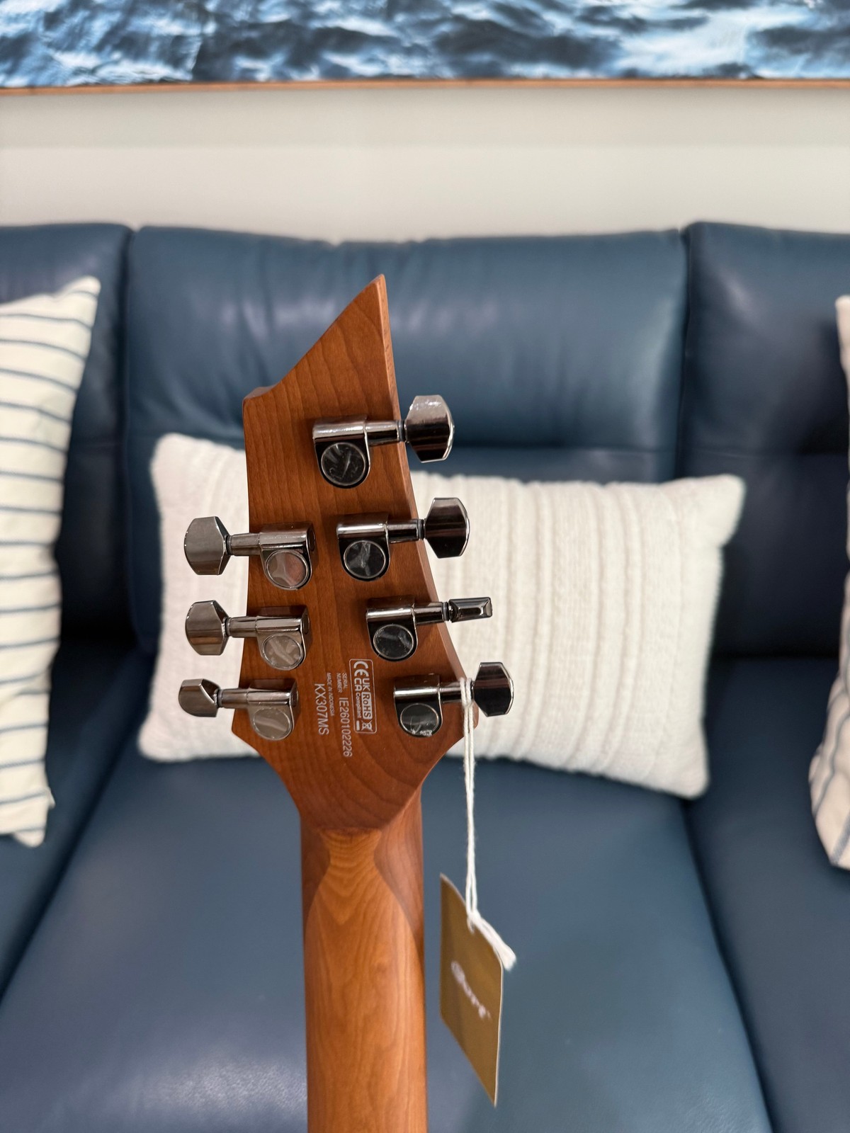 KX Series Multi-Scale 7-String Electric Guitar, Open Open Pore Mahogany