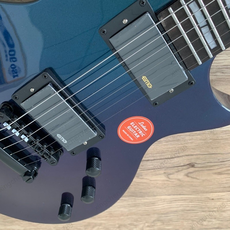 EC-1000 Solid Electric Guitar Mahogany Body Rounded Fret Edge Active Pickups