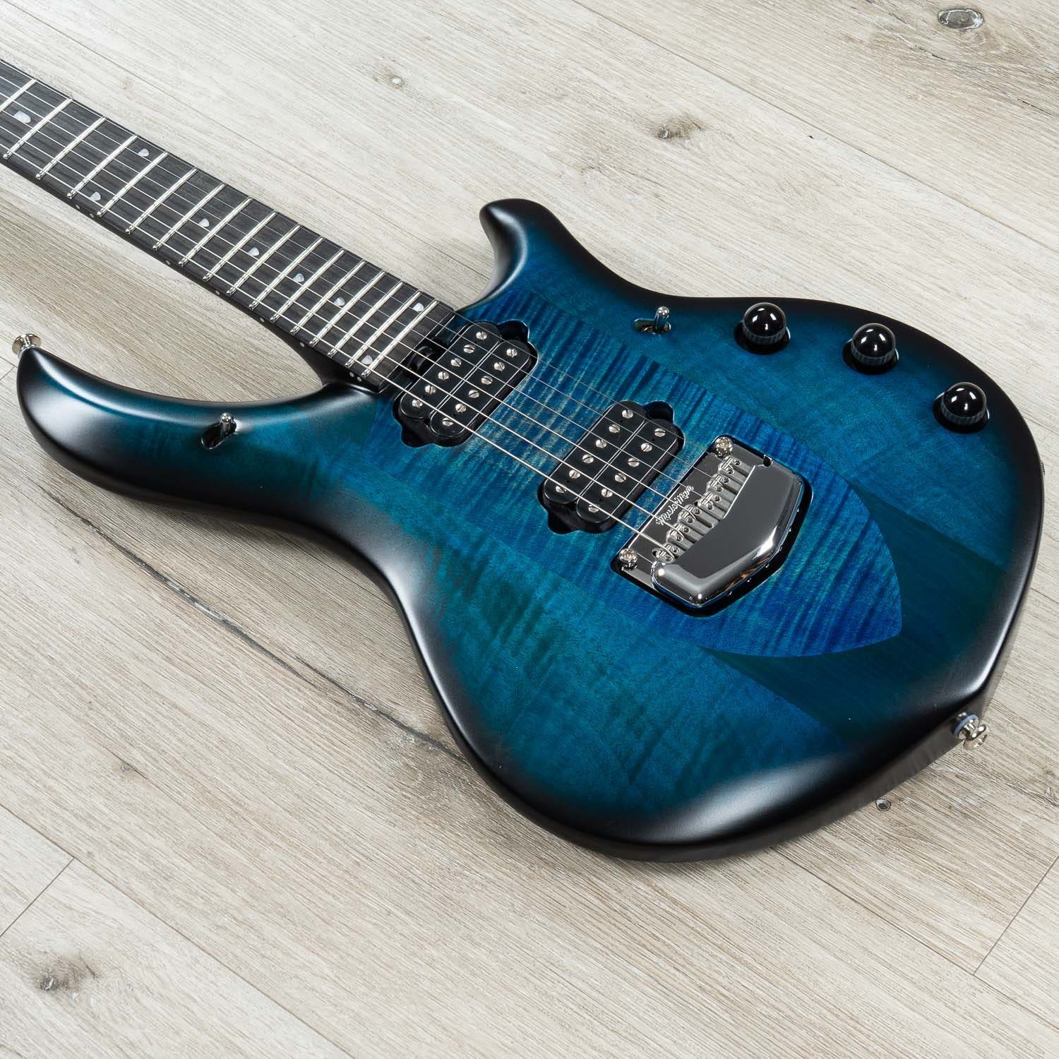 Ernie Ball Music Man John Petrucci Majesty 6 Guitar, Ebony Fretboard, Blue Silk