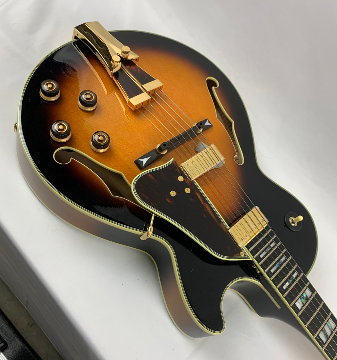 Ibanez George Benson GB10 Signature Hollowbody Brown Sunburst + Case BS GB10BS