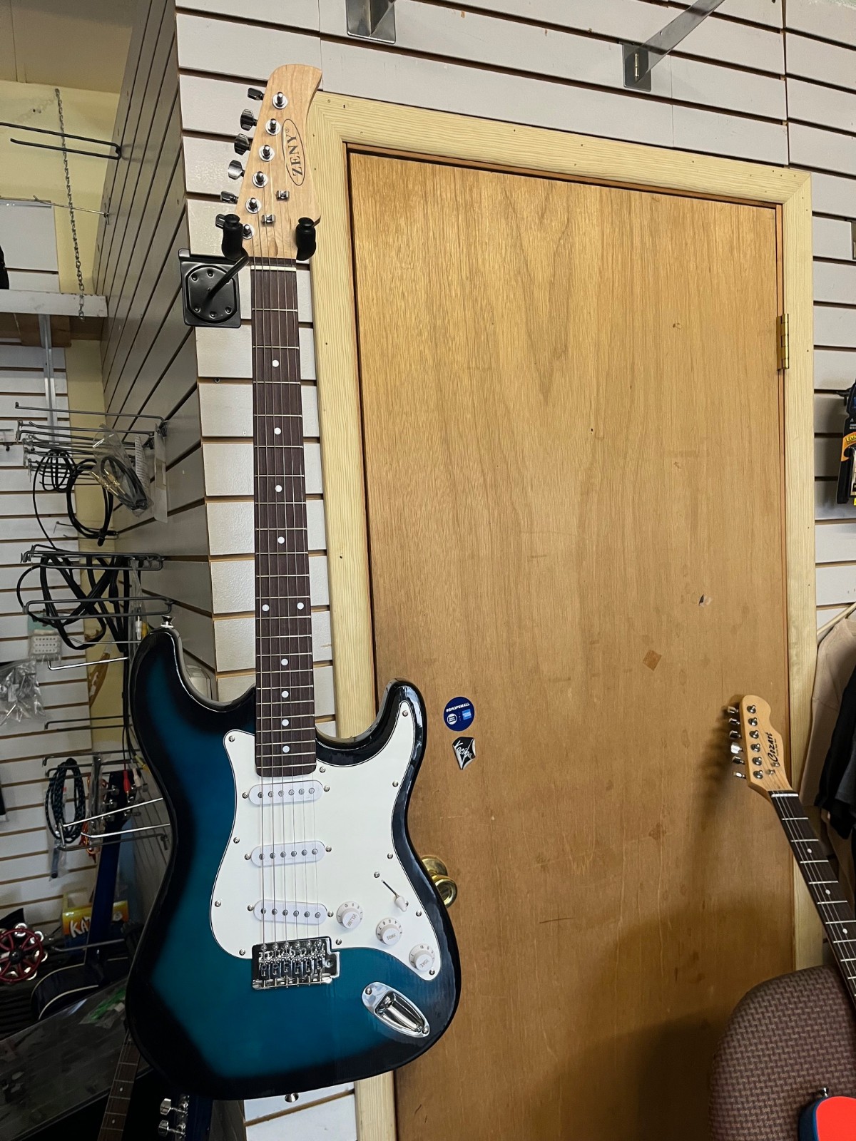 Zeny Strat Style Electric Guitar In Dark To Light Blue