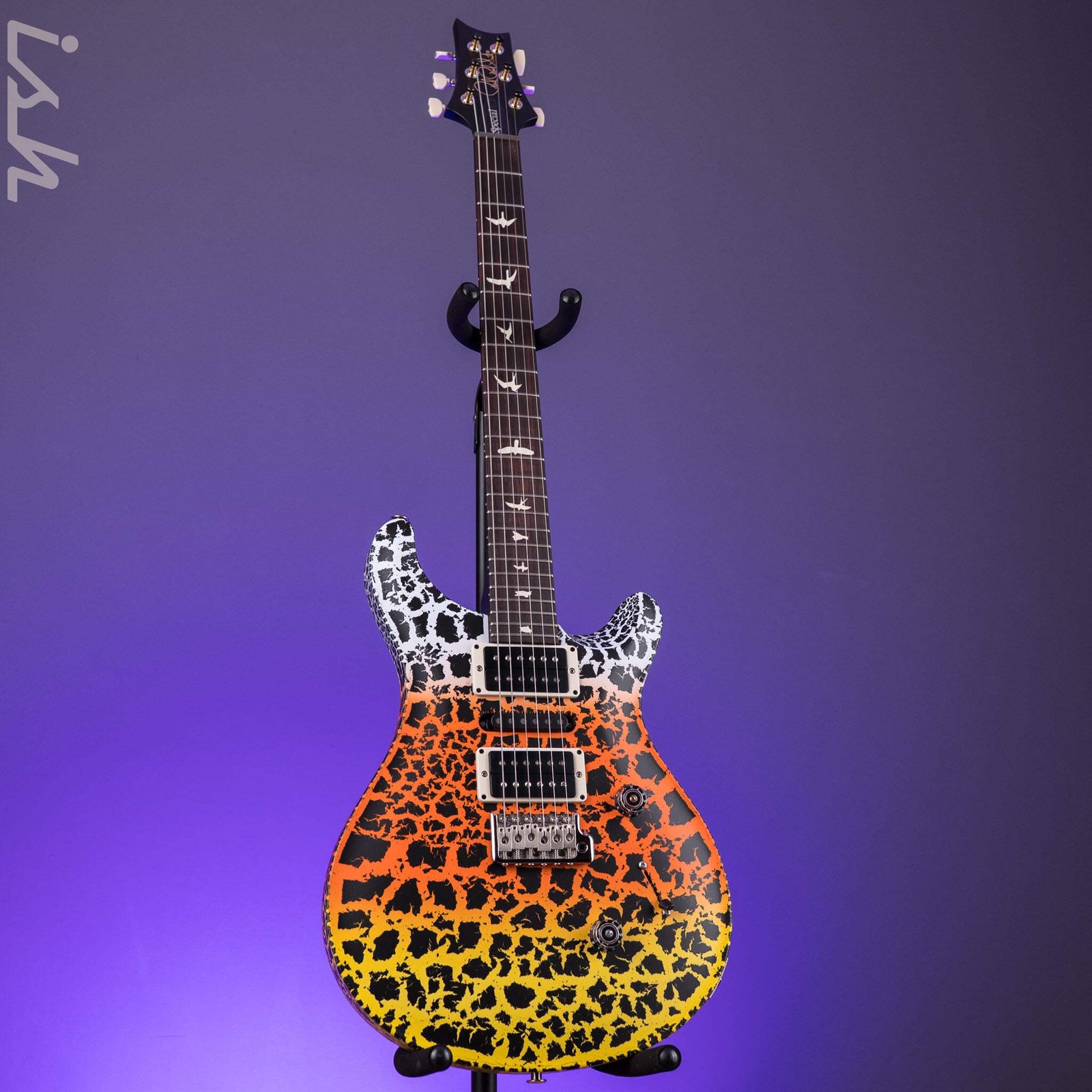 PRS CE 24 Special Candy Corn Crackle w/ Black Satin Neck