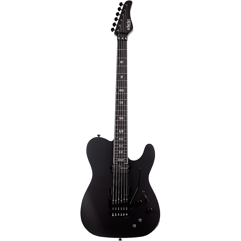 Schecter Guitar Research PT FRS SLS Elite Evil Twin Electric Guitar Satin Black