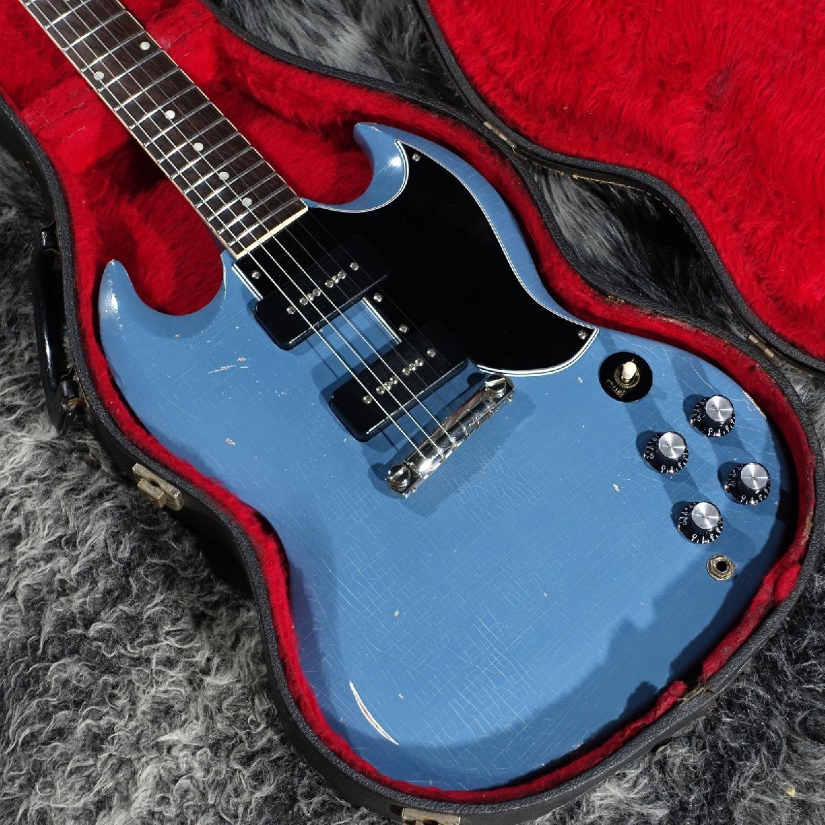 Electric Guitar Gibson SG Special 1961 Refinish Pelham Blue with Hard Case