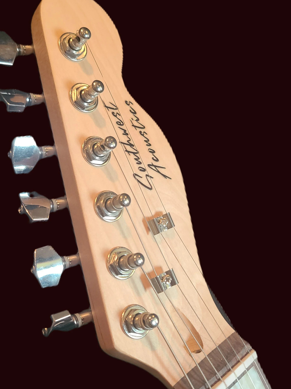 Southwest Acoustics White Telecaster Delxue Chrome Hardware Full Set Up