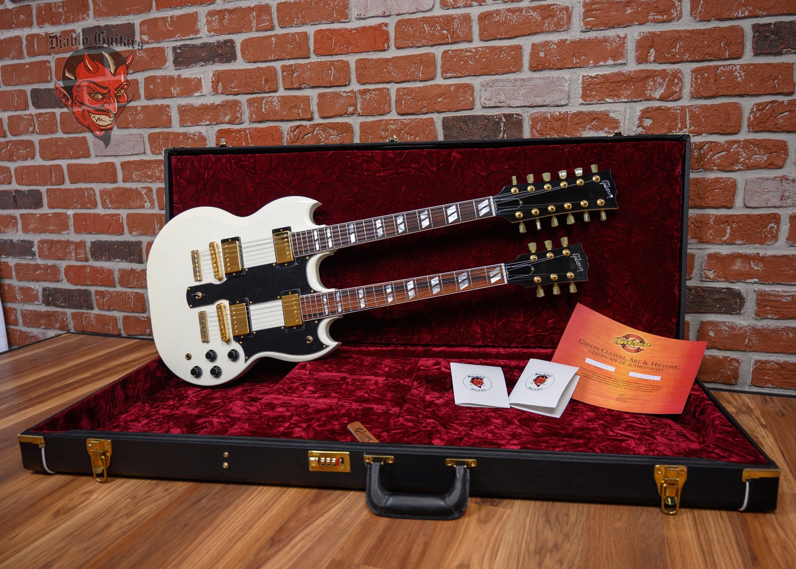 Gibson Custom Shop EDS-1275 Double Neck Alpine White 2008 w/OHSC