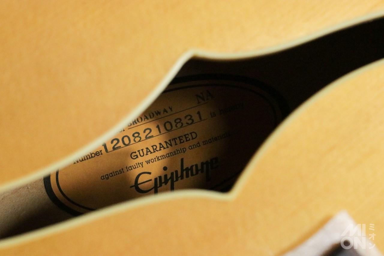 Epiphone Broadway Natural 2012