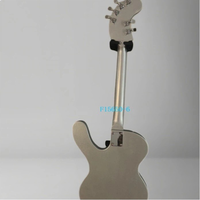 Metallic Sliver Electric Guitar H-H Pickups Pearl Pickguard Chrome Parts Stock