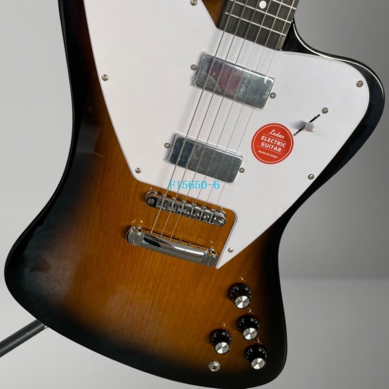 Tobacco Burst Electric Guitar Rosewood Fretboard 2Mini Pickups White Pickguard