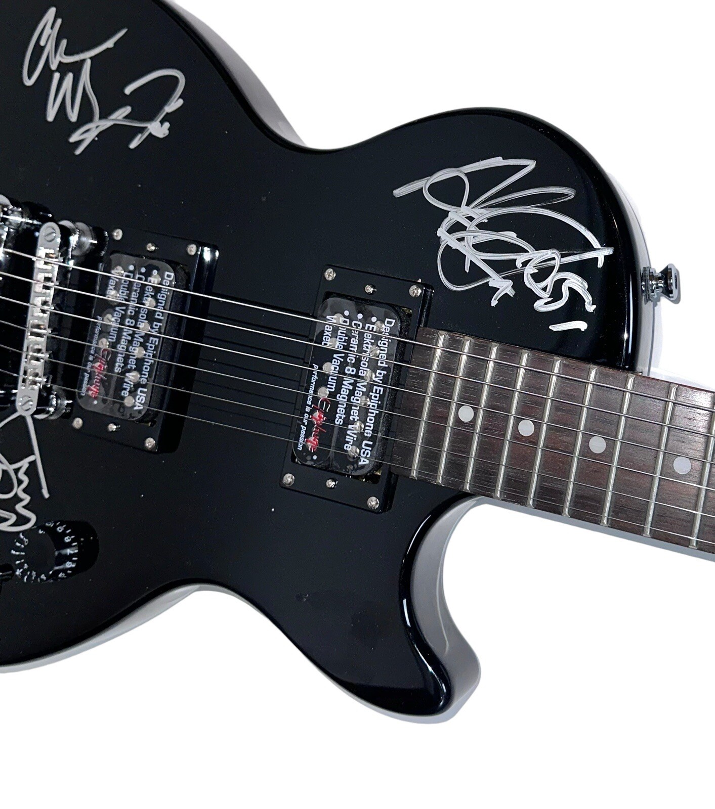 Autographed Quiet Riot Band Signed Les Paul Guitar 4 Signatures + Beckett COA
