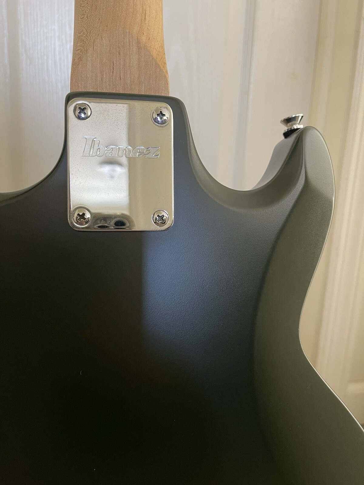 Ibanez Gio GAX70 GSF electric guitar. Dark Green Shadow Color.