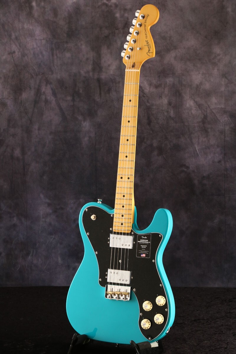 Fender American Professional II Telecaster Deluxe Maple FB Miami Blue from JAPAN