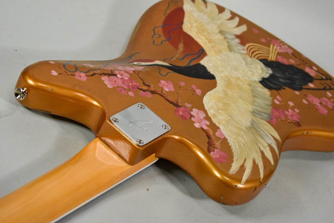 New Guardian Hand Painted Guitars “Golden Orient” Fender Jazzmaster w/HSC