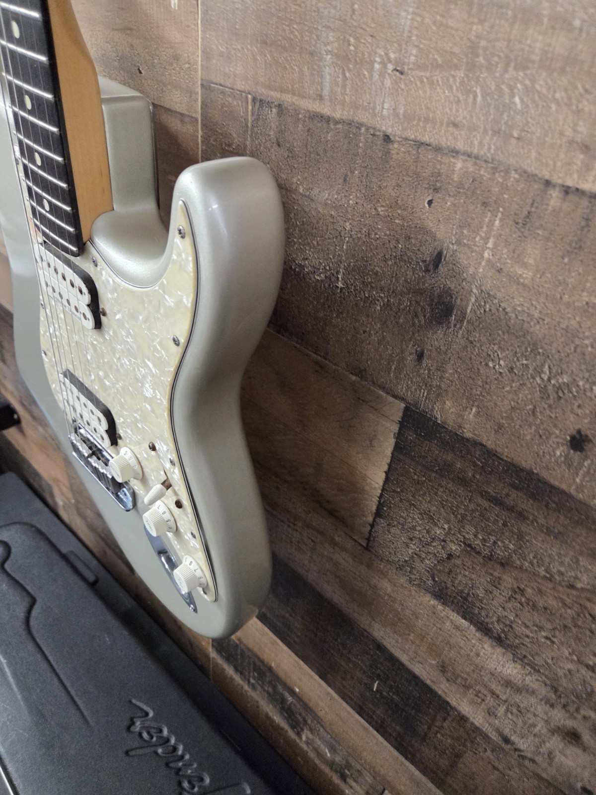 2002 Fender American Double Fat Stratocaster HH Shoreline Gold W/Ohsc