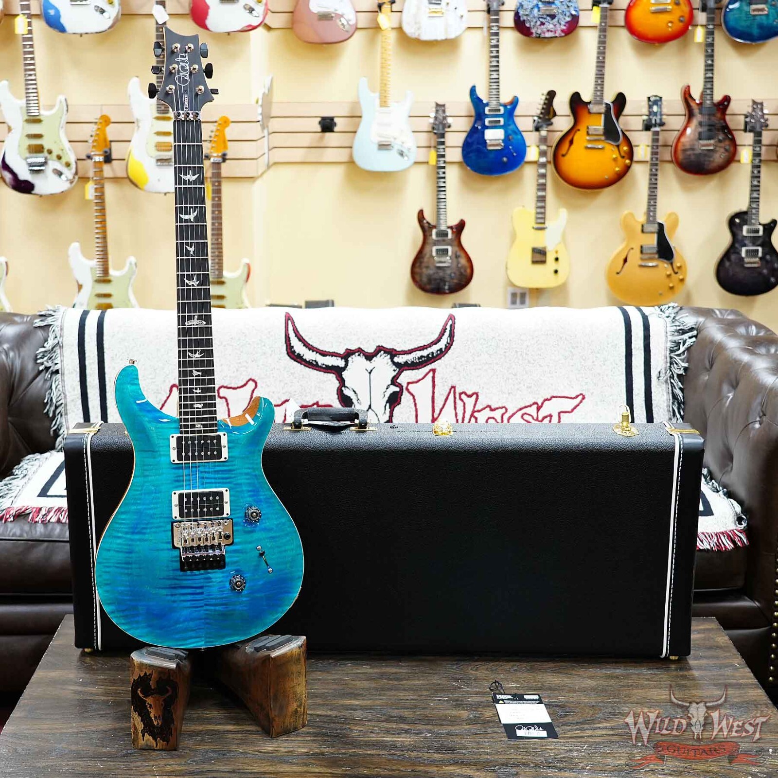 Paul Reed Smith PRS Core Custom 24 Floyd Rose Ebony Board Carroll Blue 7.80 LBS