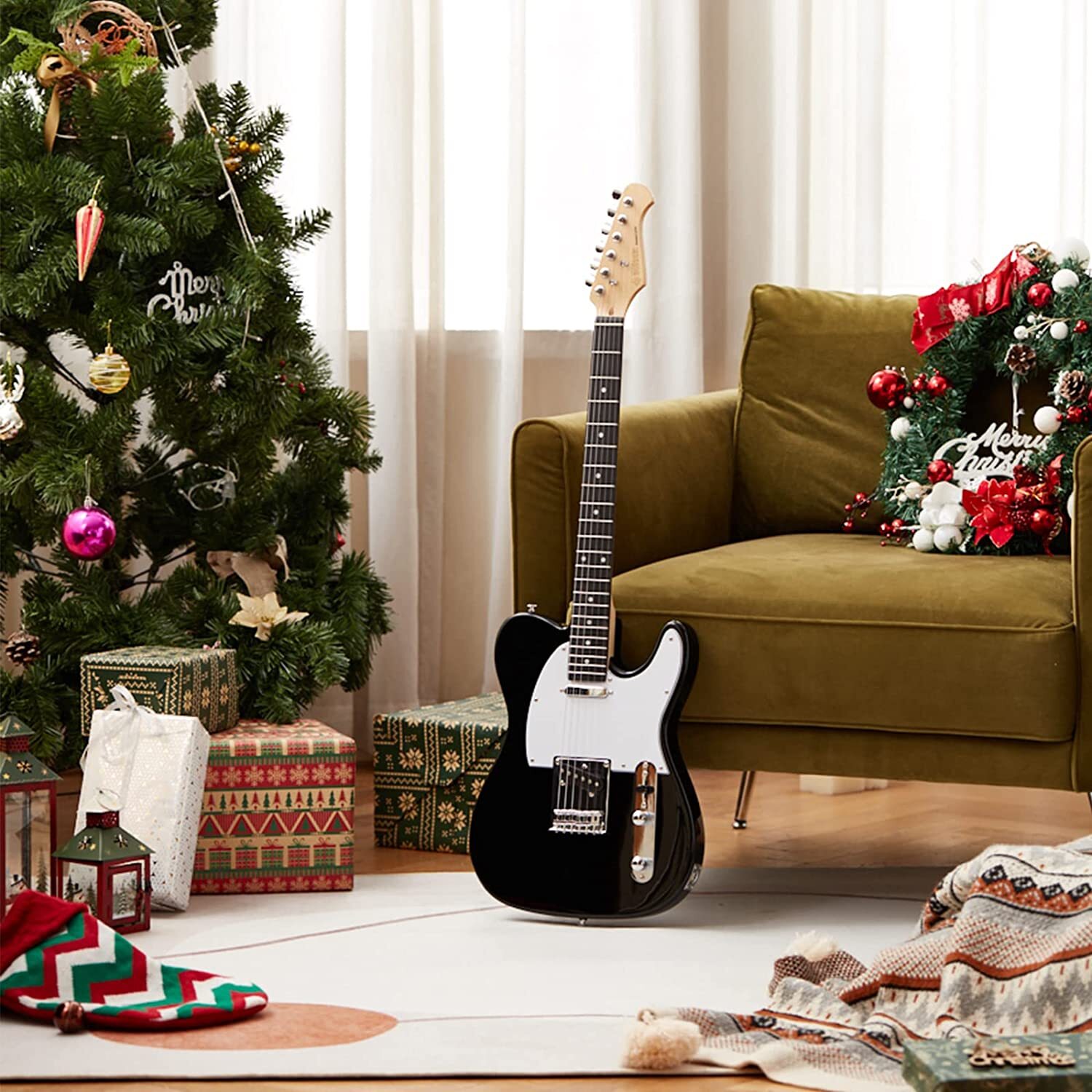 🎸 Donner DST-100 Electric Guitar SSH Pickup With Amplifier Gig Bag Whammy Bar