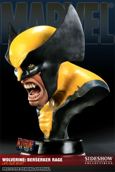 Sealed/NEW Wolverine Berserker Rage Life Size Bust Sideshow Marvel, 2011) Statue