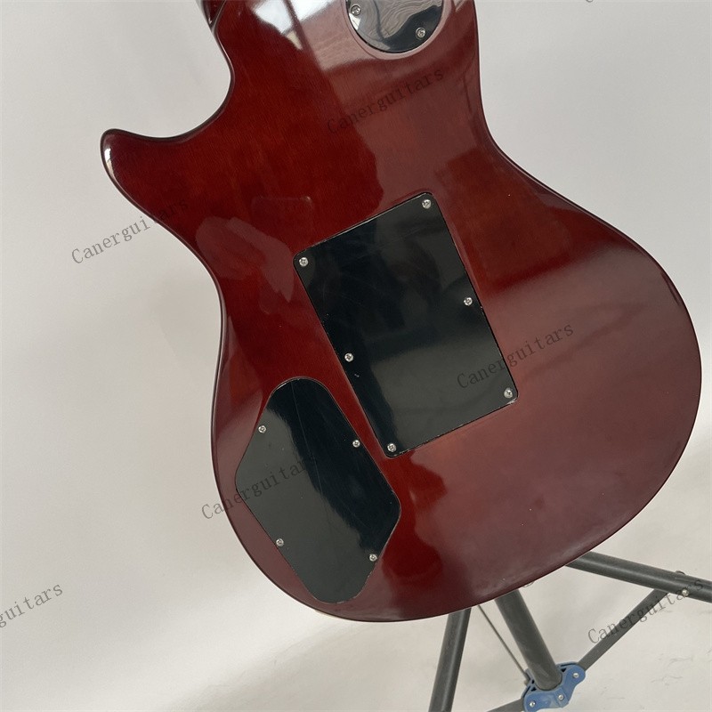 Electric Guitar Stainless Rounded Fret Edge Flamed Maple Top Tobacco Sunburst US