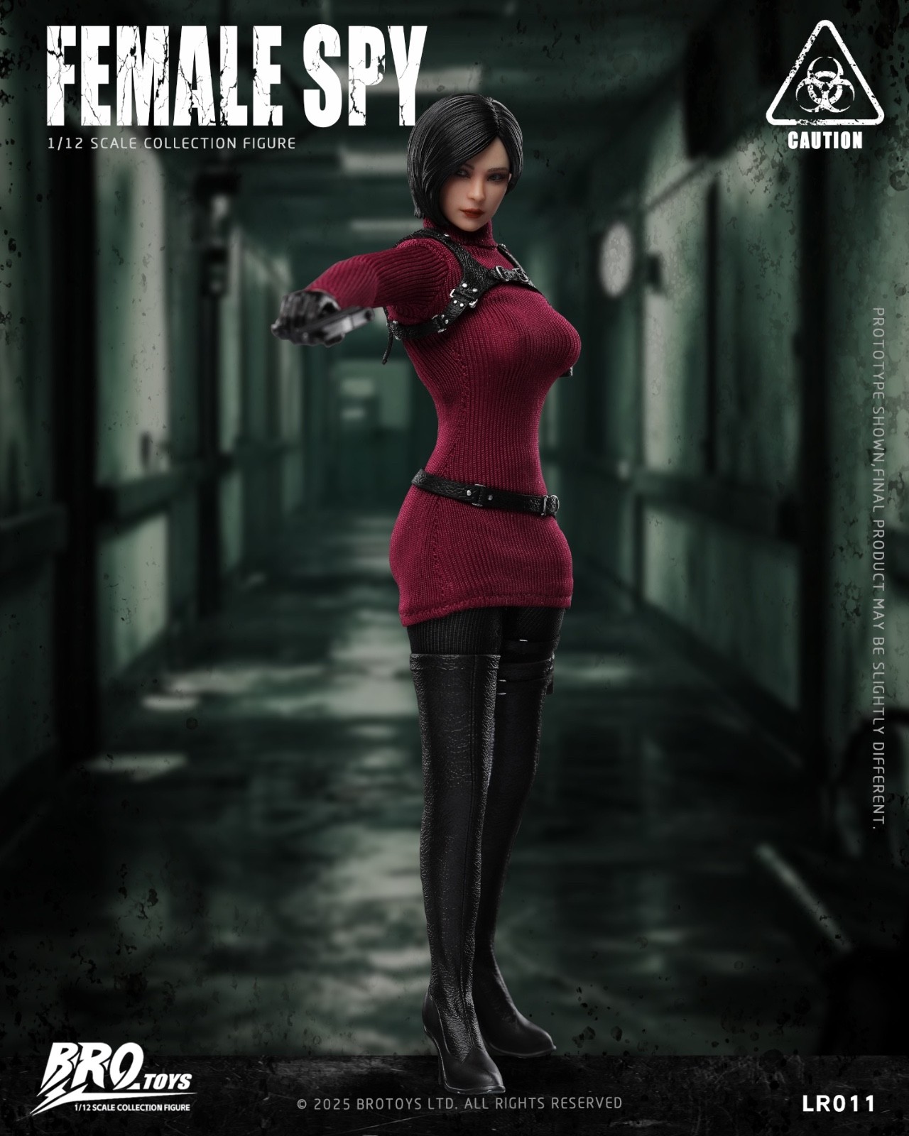 LR011: BROTOYS Resident Evil Female Spy Ada Wong 1/12 scale Action Figure