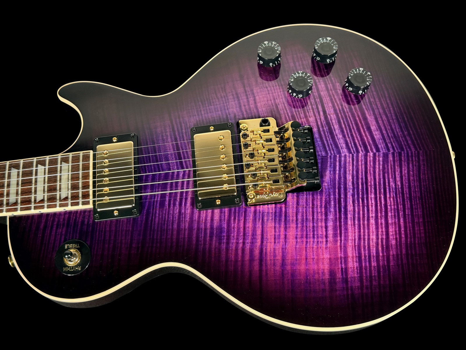 2026 GIBSON LES PAUL AXCESS STANDARD CUSTOM SHOP FLAME TOP w FLOYD ~ TRI-BERRY