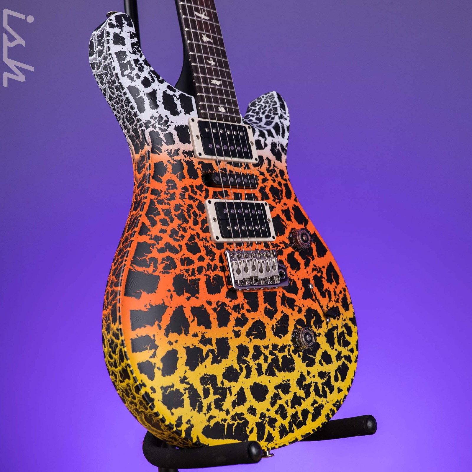 PRS CE 24 Special Candy Corn Crackle w/ Black Satin Neck