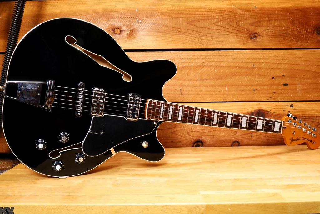 Fender Modern Player Coronado II Semi-Hollow Body Guitar 2014 – Black 07630