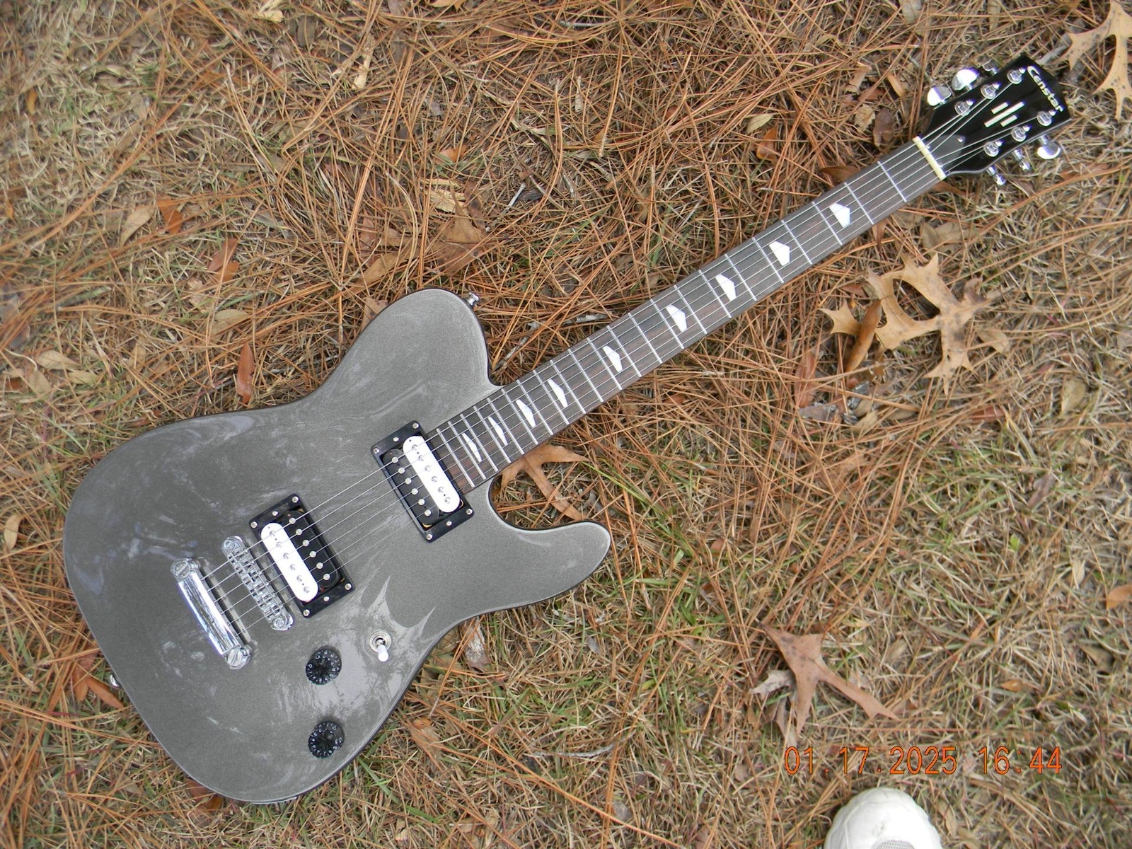 Censtar Set Neck HH Tele,Hot Zebra Humbuckers, Coil Splitting,Capacitor Upgrade