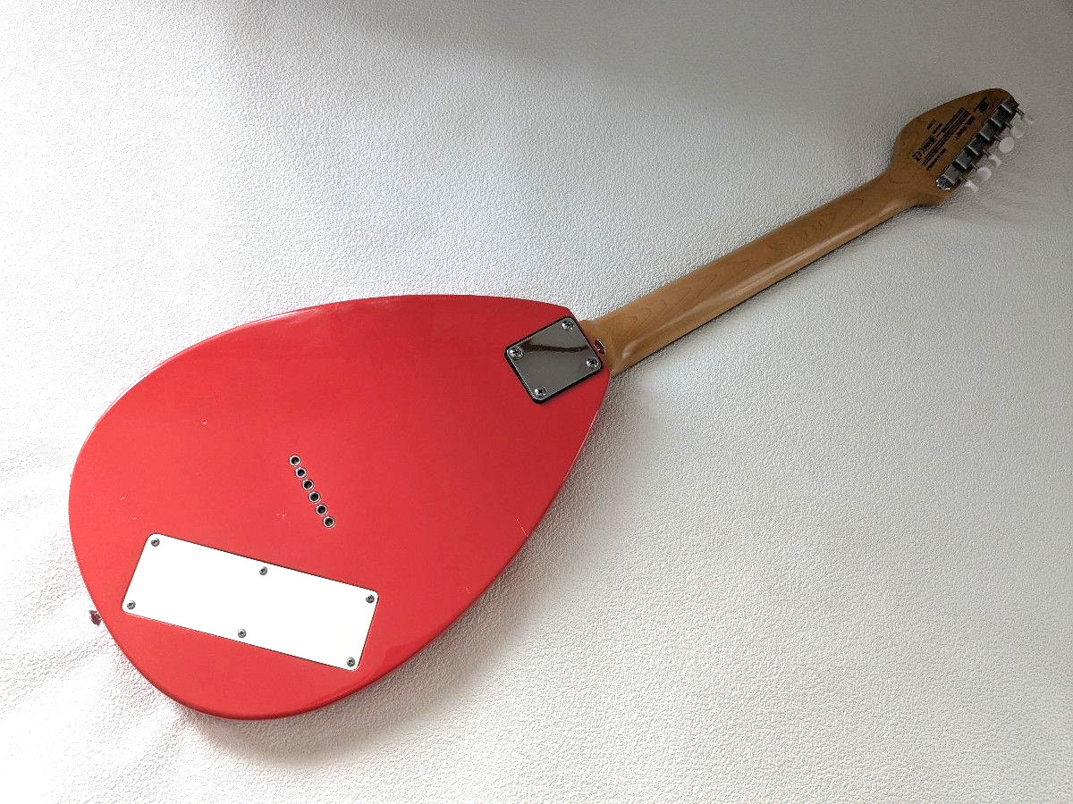 VOX Apache-1 Teardrop Travel Electric Guitar Built-in Amp Speakers Rhythms Red