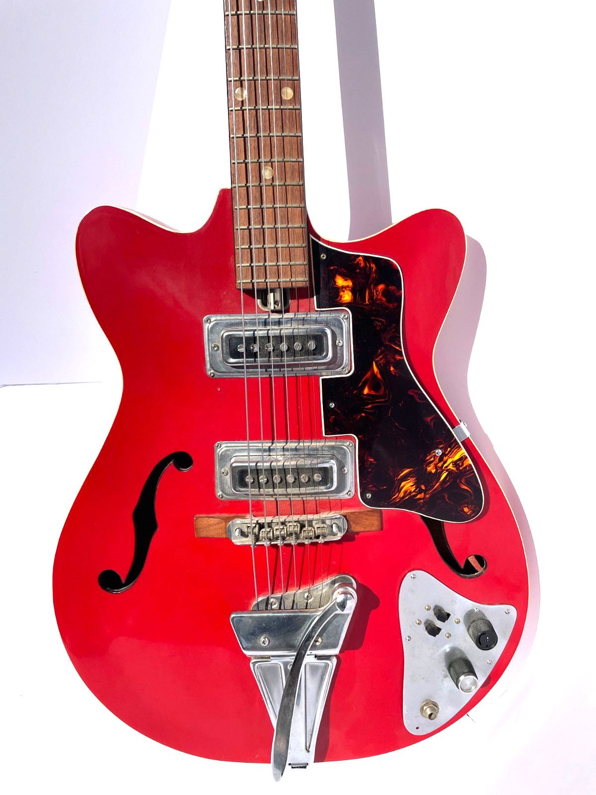 Vintage Teisco Kawai Saturn Japan Hollow Body Guitar