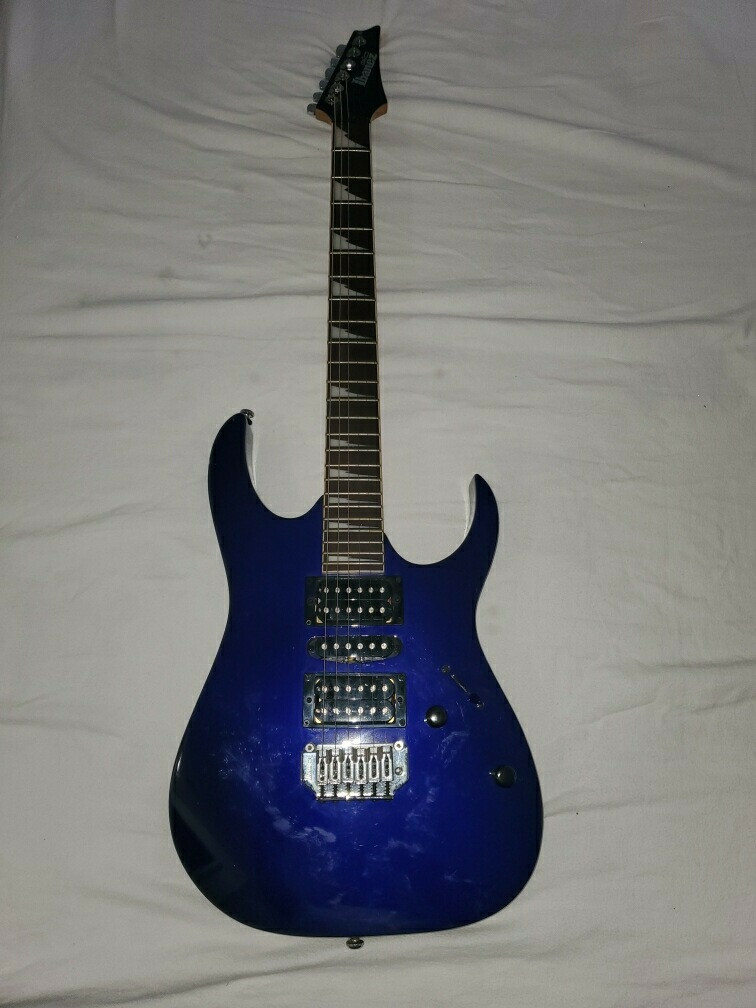 Ibanez GRG170DX GIO Blue Electric Guitar HSH pickups budget Ibanez RG