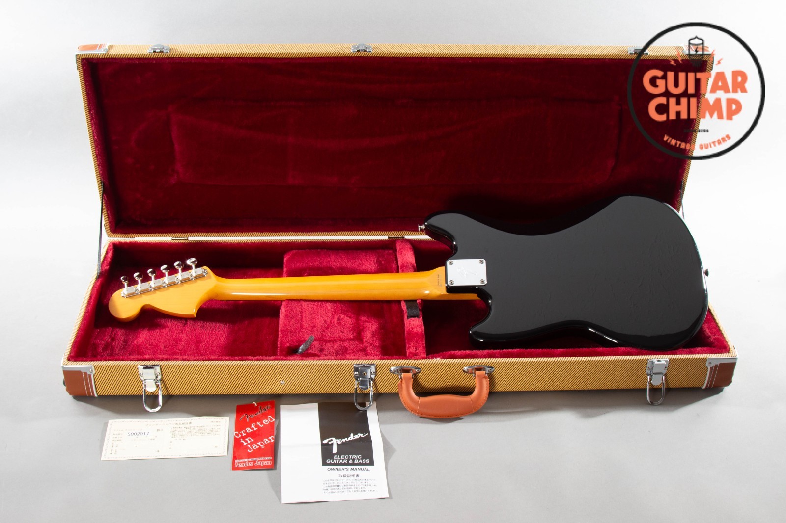2006 Fender Japan CIJ MG69-72 ’69 Mustang Black w/ Hard-Shell Case