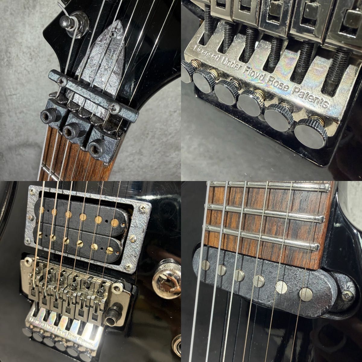 GrassRoots G-A-68 Aoi Signature Model Electric Guitar Black V-Shaped Body