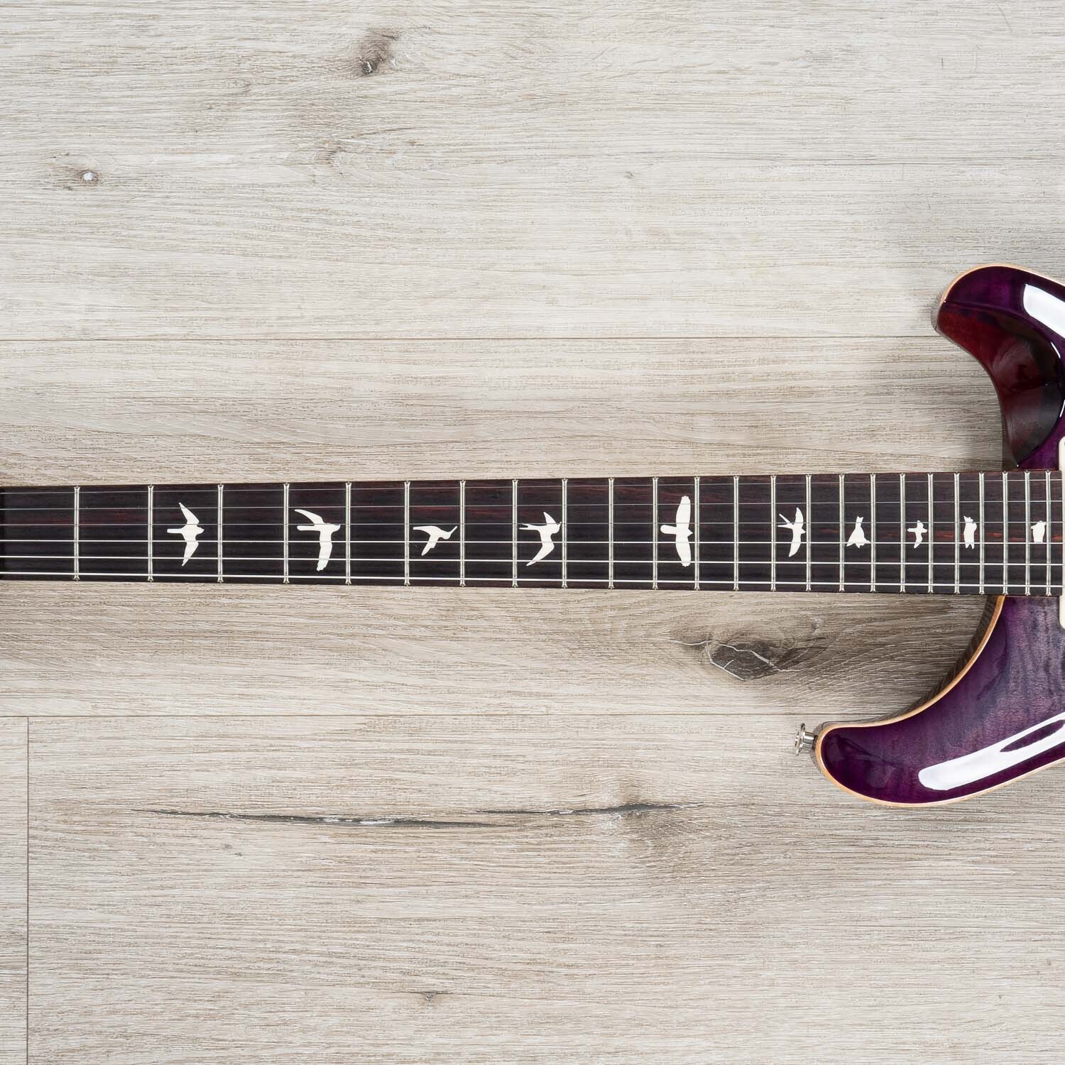 PRS Paul Reed Smith CE 24 Guitar, USA 85/15s, Faded Gray Black Purple Burst