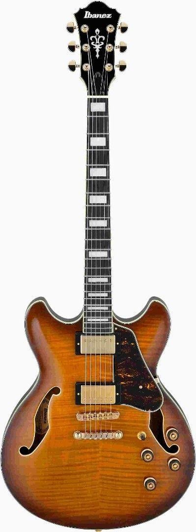 Ibanez AS93FMVLS Artcore Expressionist Semi Hollow Electric Guitar Ebony F-board