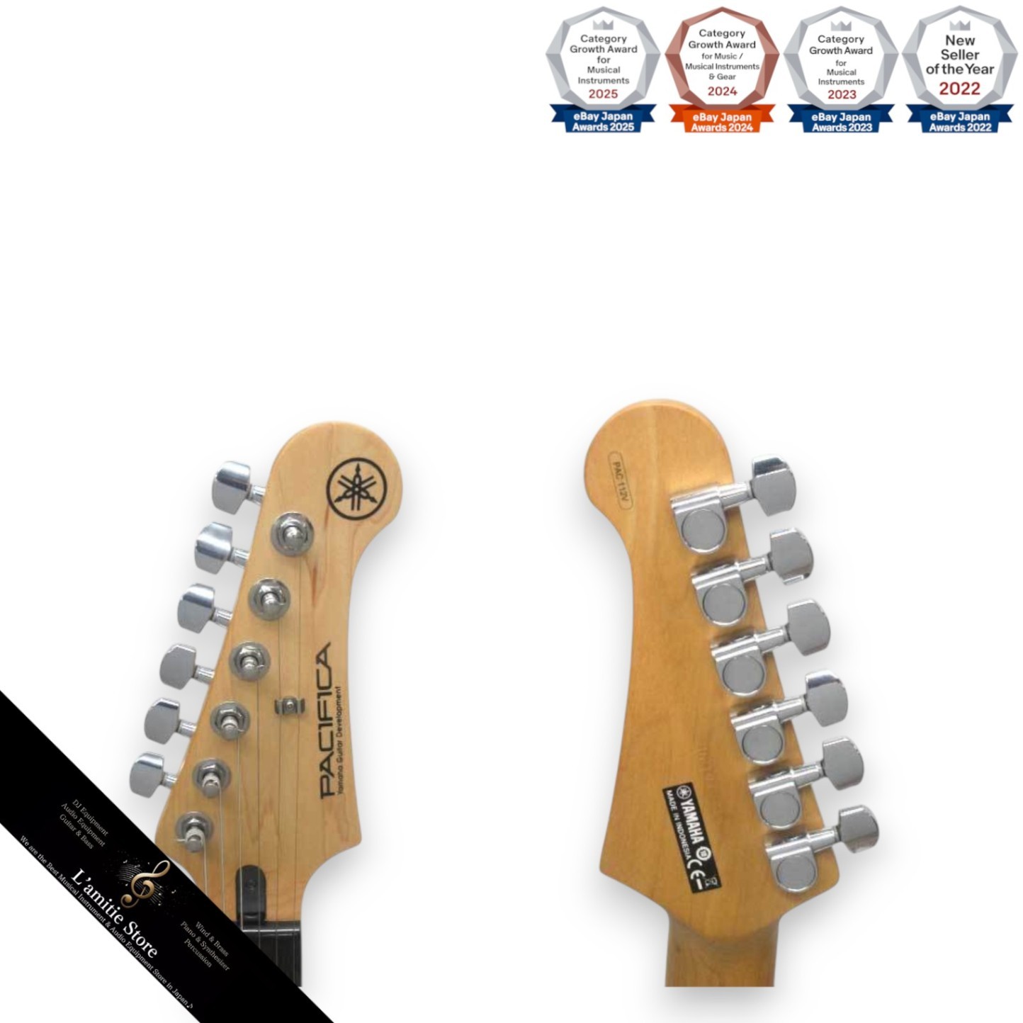 Yamaha Pacifica PAC112V Electric Guitar SOB 2019 Strato Style Excellent