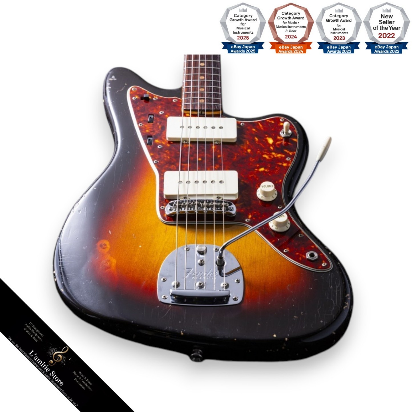 Fender Jazzmaster 1961 3Tone Sunburst Jacaranda Fingerboard