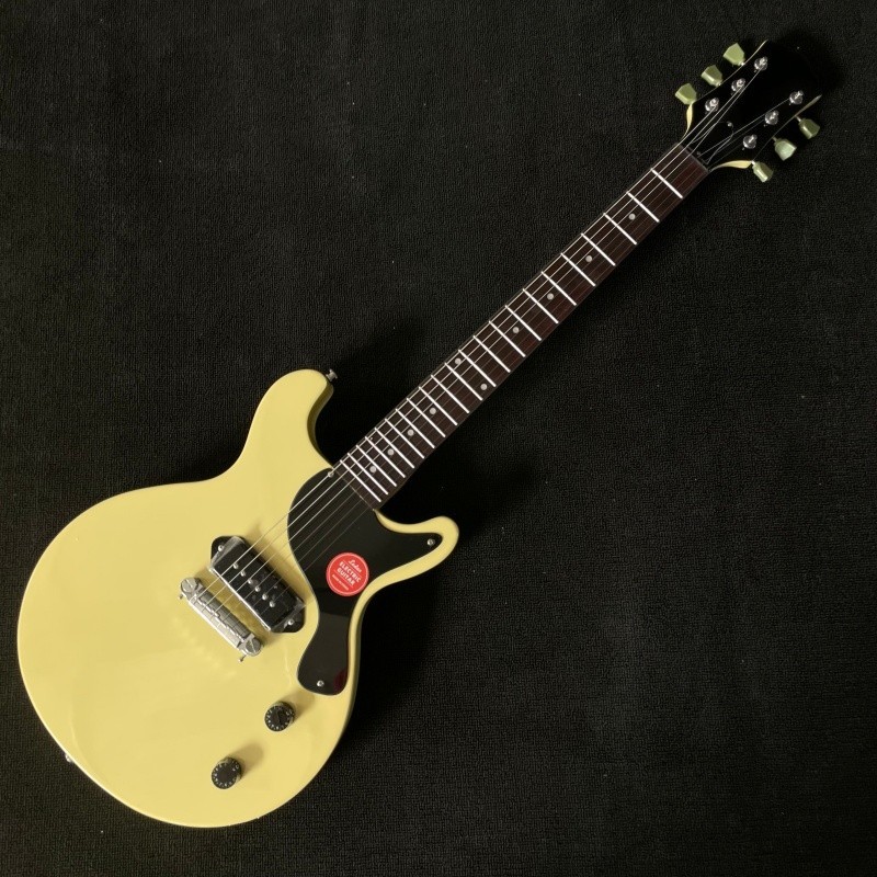 double cut electric guitar cream p90 pickups mahogany body fast delivery