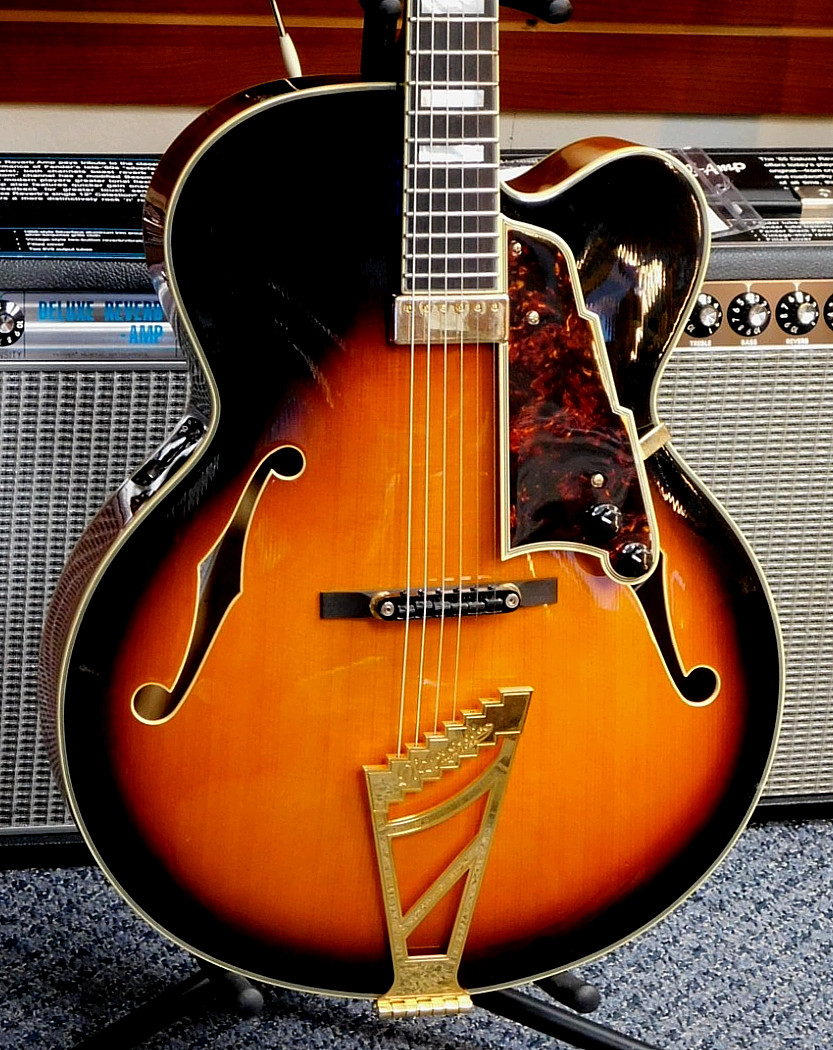 D’Angelico Excel EXL-1 Hollowbody Electric Guitar w/Case! Dark Iced Tea Burst!!