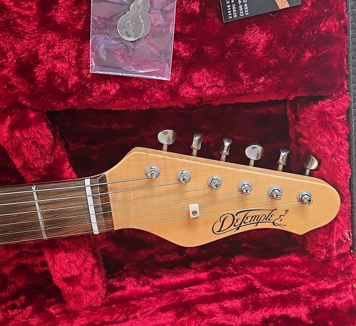 DeTemple Spirit Series ’56 Stratocaster Electric Guitar 2011 Fiesta Red W/ Case