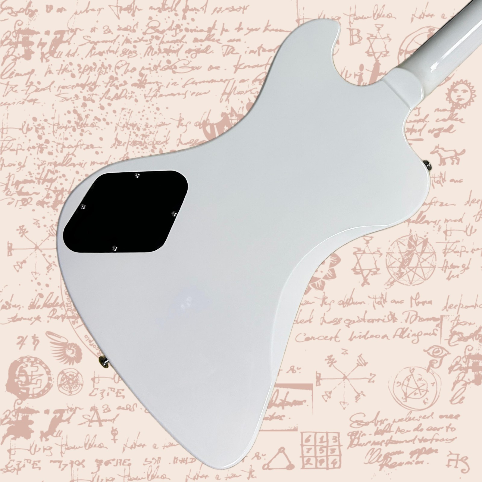 Firebird Electric Guitar White Color Mahogany Body Rosewood Fretboard