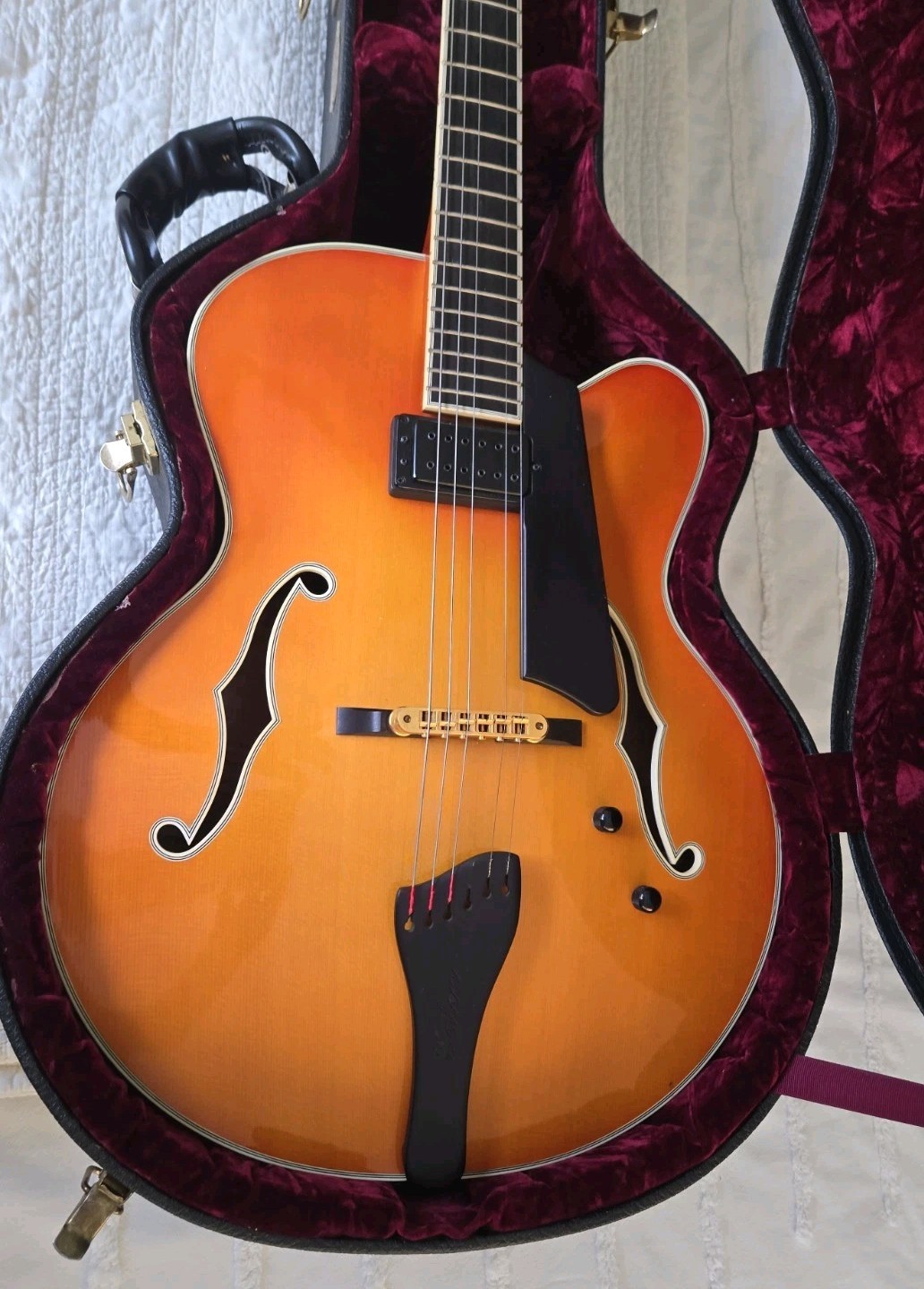 Rare Nelson Palen Handcrafted Jazz Archtop Guitar 2004 Serial 33 TKL Case