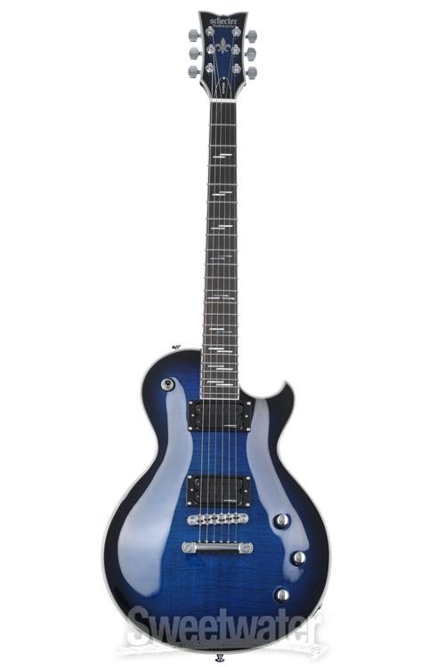 Schecter Solo-II Supreme Electric Guitar – See Thru Blue Burst