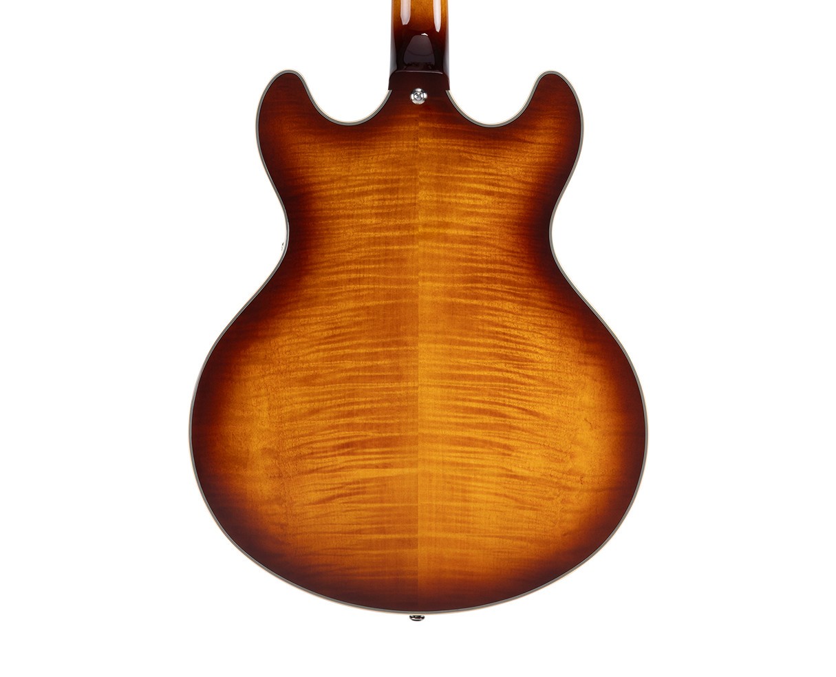 D’Angelico Premier DC Electric Guitar w/Gig Bag – Dark Iced Tea Burst – B-Stock